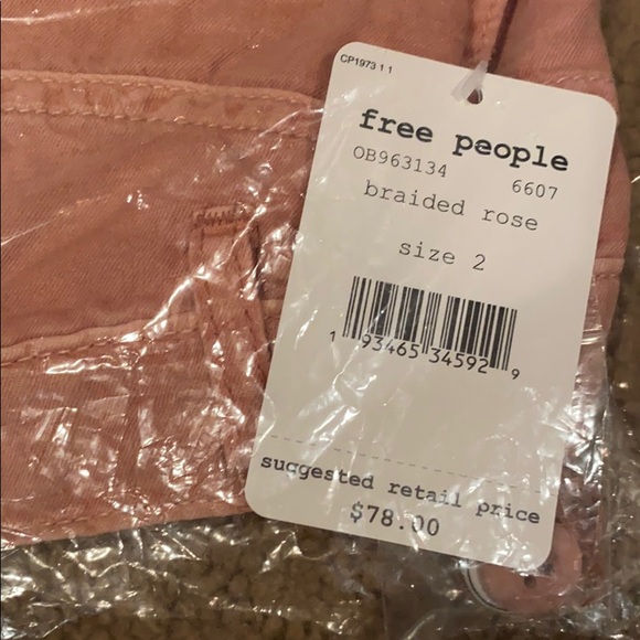 Free People Braided Rose Utility Harem Short 2 - Picture 3 of 3